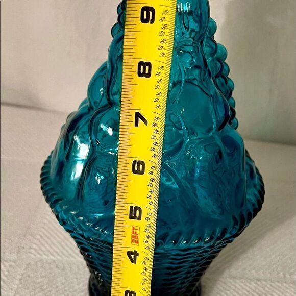 Empoli Blue Fruit Basket Italian Genie Bottle Decanter with No Stopper. EVC - Picture 6 of 10